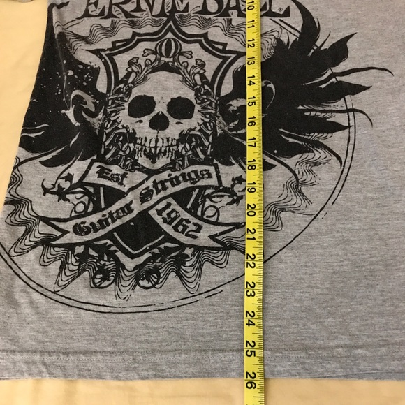 SOLD 3-18-22 Ernie Ball Guitar Strings Mshirt American Apparel - Picture 3 of 8